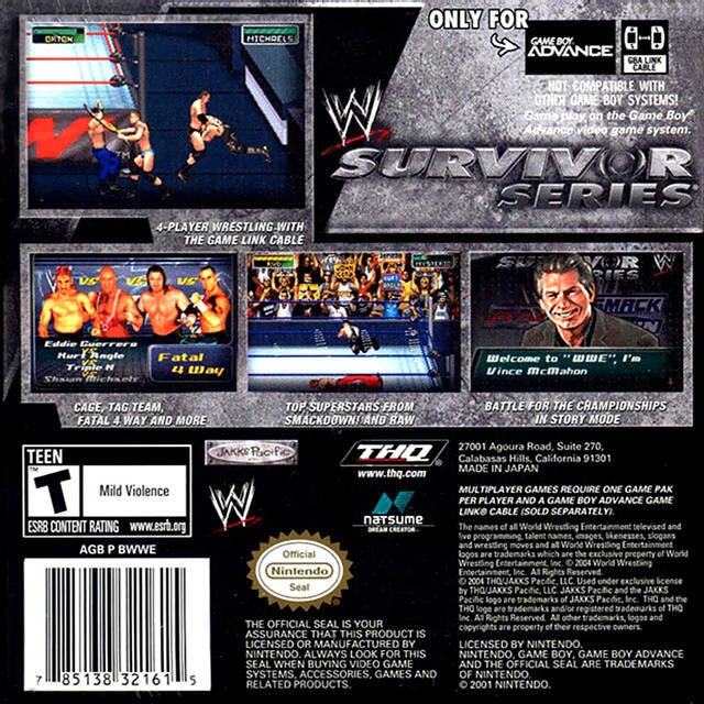 WWE Survivor Series (usagé)