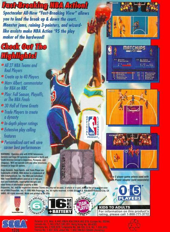 NBA Action '95 starring David Robinson