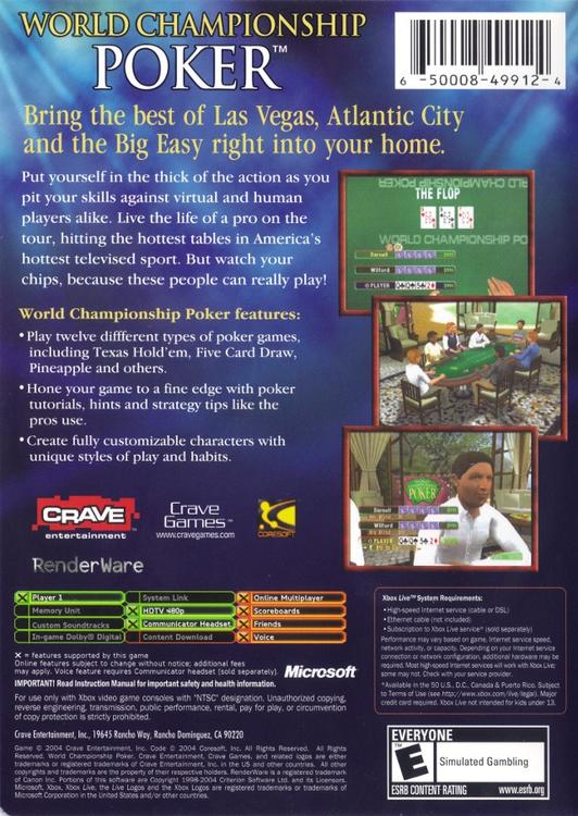 World Championship Poker (usagé)