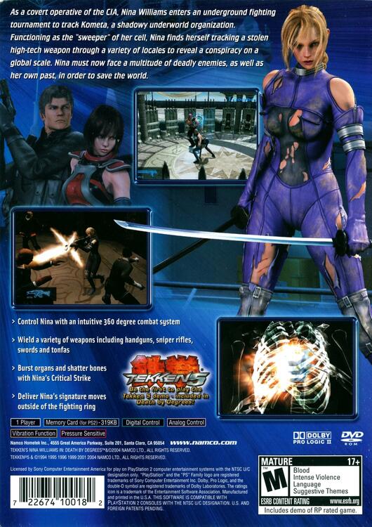 Tekken's Nina Williams in: Death by Degrees