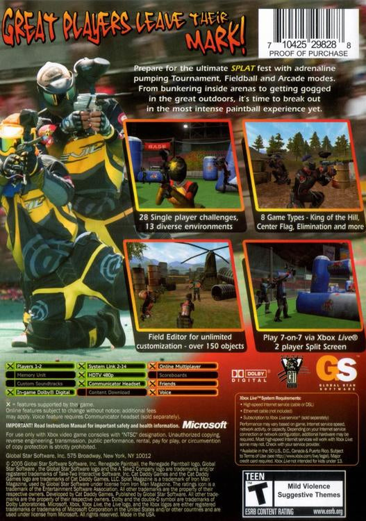 Splat Renegade Paintball
