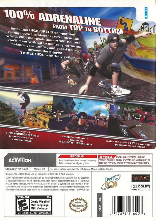 Tony Hawk's Downhill Jam