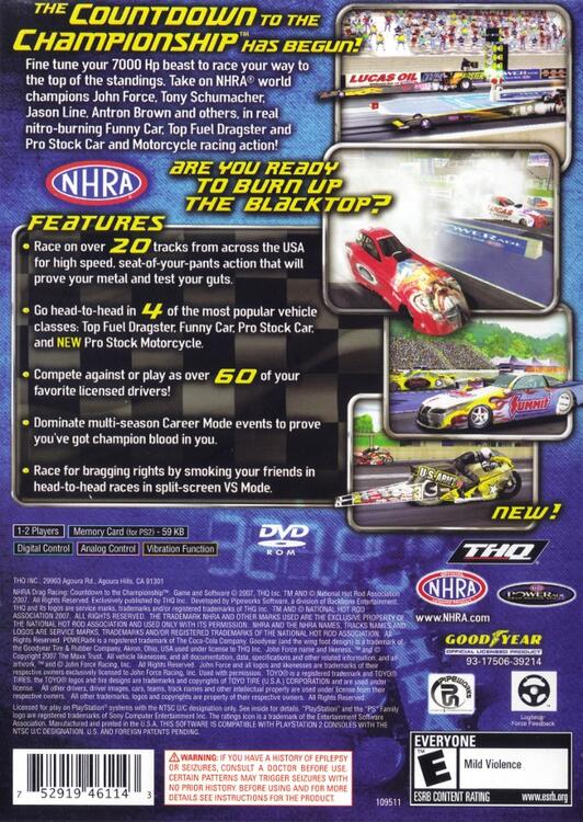 NHRA : Compte à rebours du championnat 2007