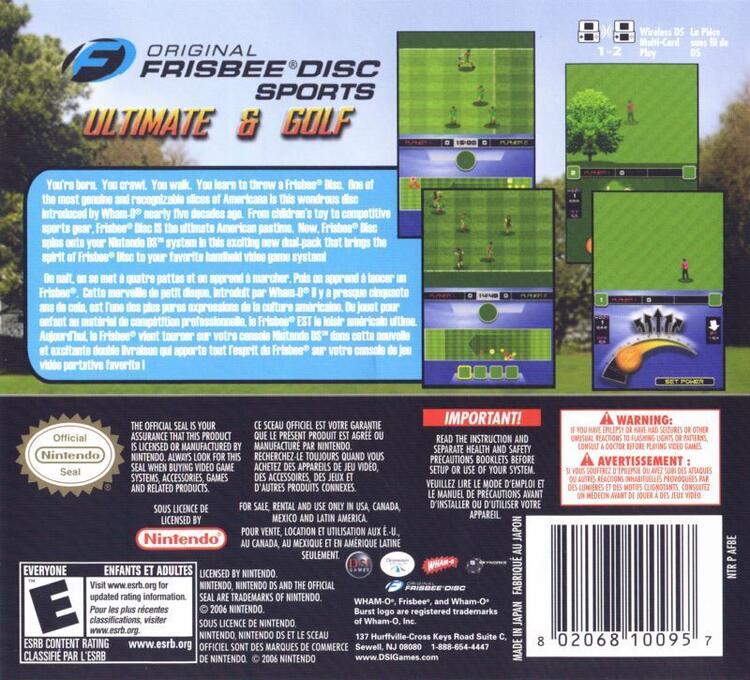 Original Frisbee Disc Sports: Ultimate & Golf