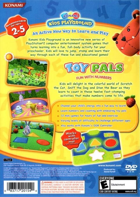 Konami Kids Playground : Les amis jouets s'amusent avec les chiffres
