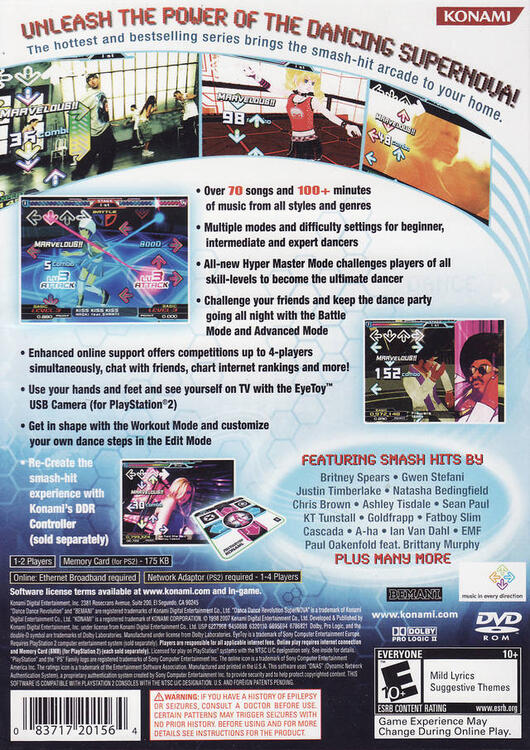 Dance Dance Revolution SuperNOVA 2 (Tapis de danse requis mais non inclus)