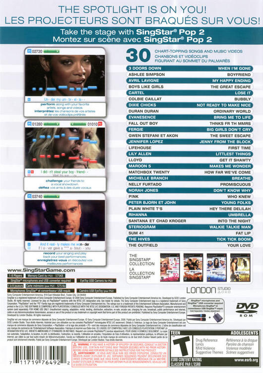SingStar Pop Vol. 2 [Microphone requis mais non inclus]
