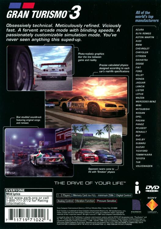 Gran Turismo 3: A-Spec [Greatest Hits]