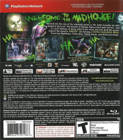 Batman: Arkham Asylum [Game of the Year Edition] [Greatest Hits]