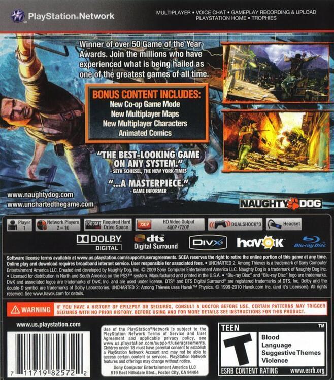 Uncharted 2:  Among Thieves  [GOTY Edition]