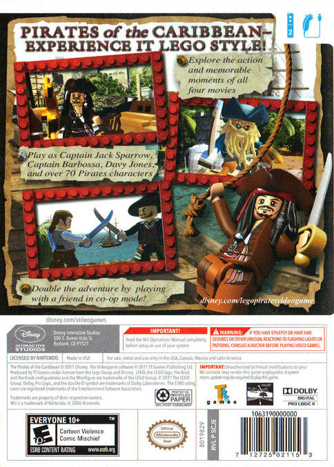 Lego Pirates des Caraïbes : Le jeu vidéo