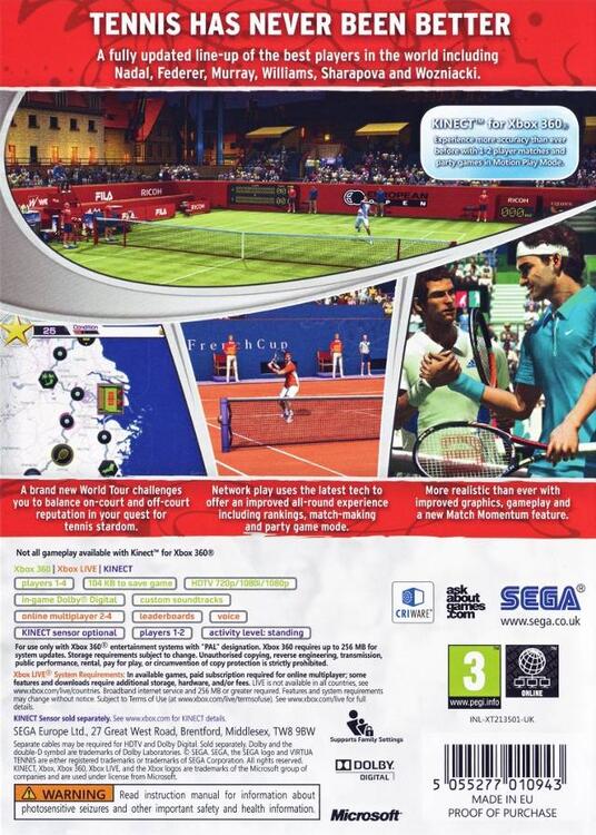 Virtua Tennis 4 (usagé)