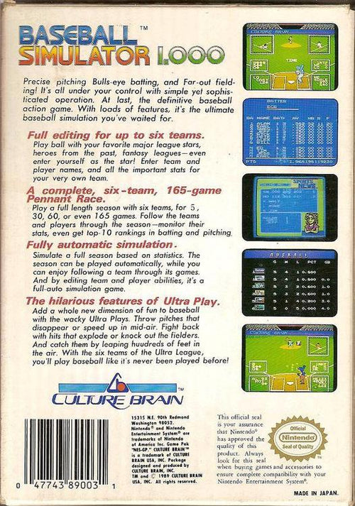 Baseball Simulator 1.000