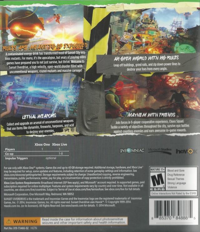 Sunset Overdrive [Day One Edition]