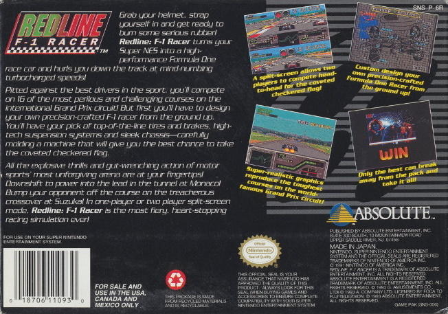 Redline F-1 Racer