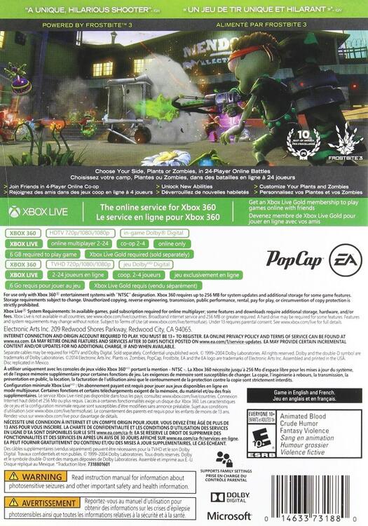 Plants vs Zombies: Garden Warfare  -  Platinum Hits