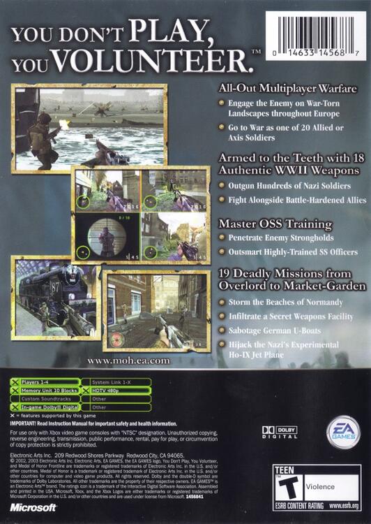Medal of Honor: Frontline [Platinum Hits]