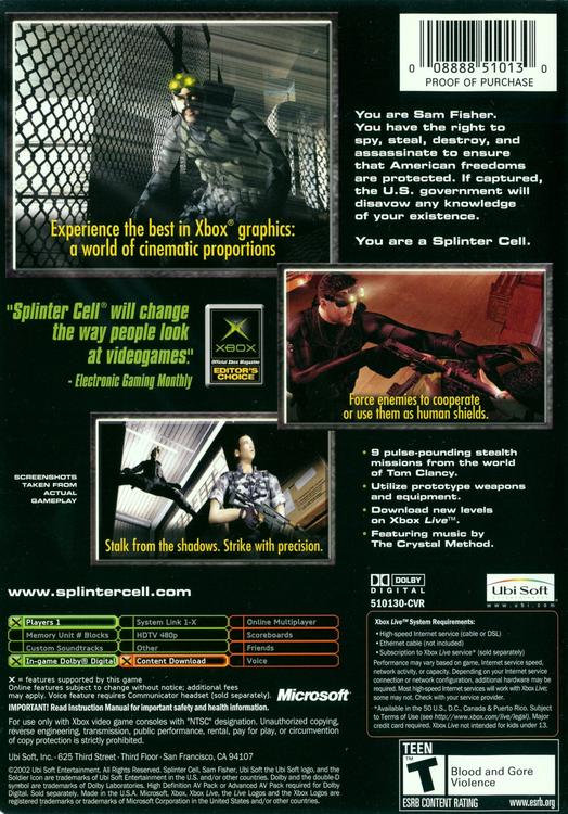 Tom Clancy's Splinter Cell [Les plus grands succès]