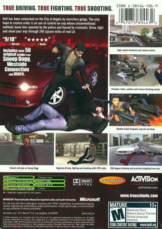 True Crime: Streets of LA [Platinum Hits]