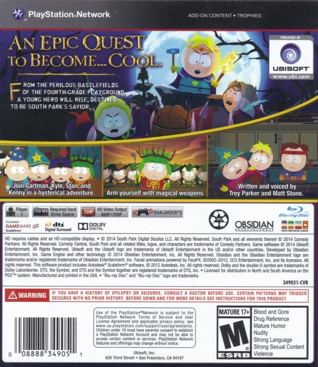 South Park:  The Stick of Truth  [greatest Hits]