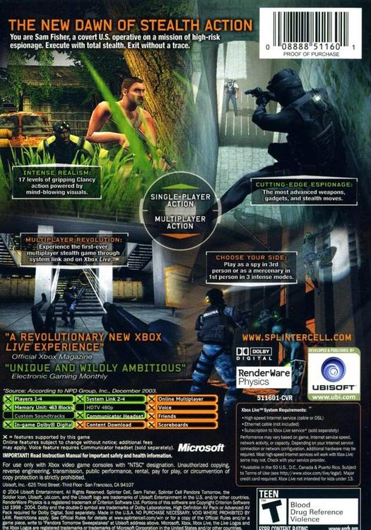 Tom Clancy's Splinter Cell: Pandora Tomorrow