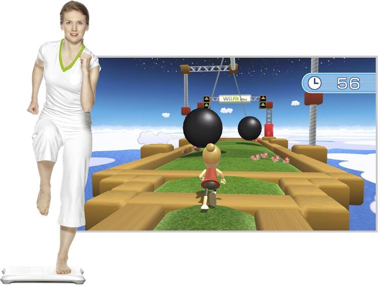 Wii Fit Plus W/ Official Nintendo Wii Balance Board (usagé)