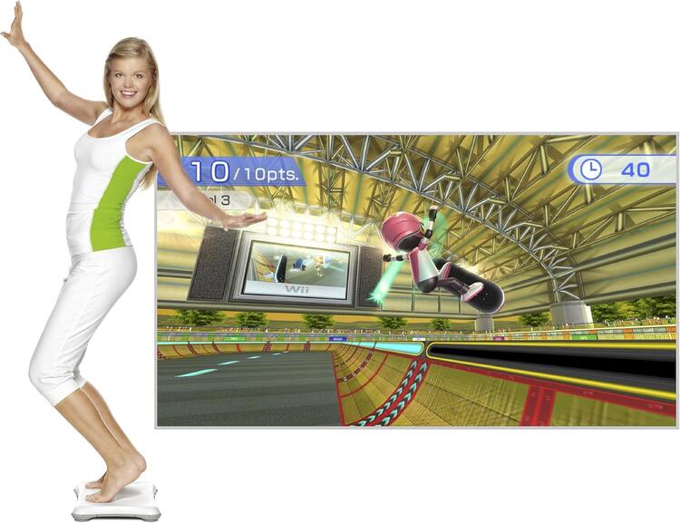 Wii Fit Plus W/ Official Nintendo Wii Balance Board (usagé)