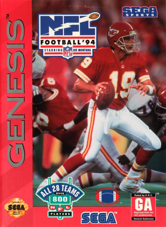 NFL Football '94 Starring Joe Montana by Spoutnik Gaspésie - Jeux Genesis (Shopify Collective)