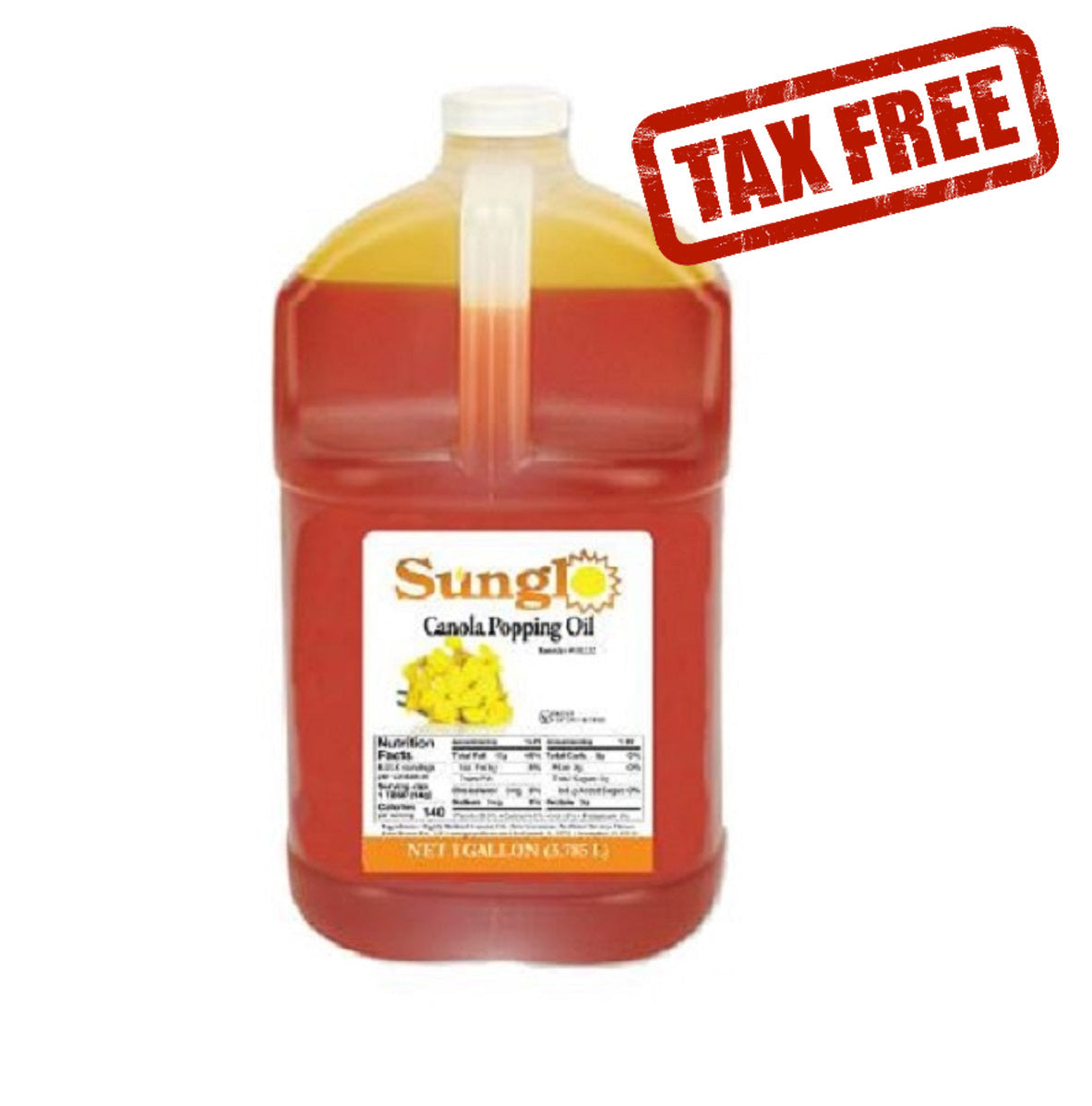 Sunglo Canola popcorn popping oil 1 Gal by The Canada Popcorn Company - Supplies (Shopify Collective)