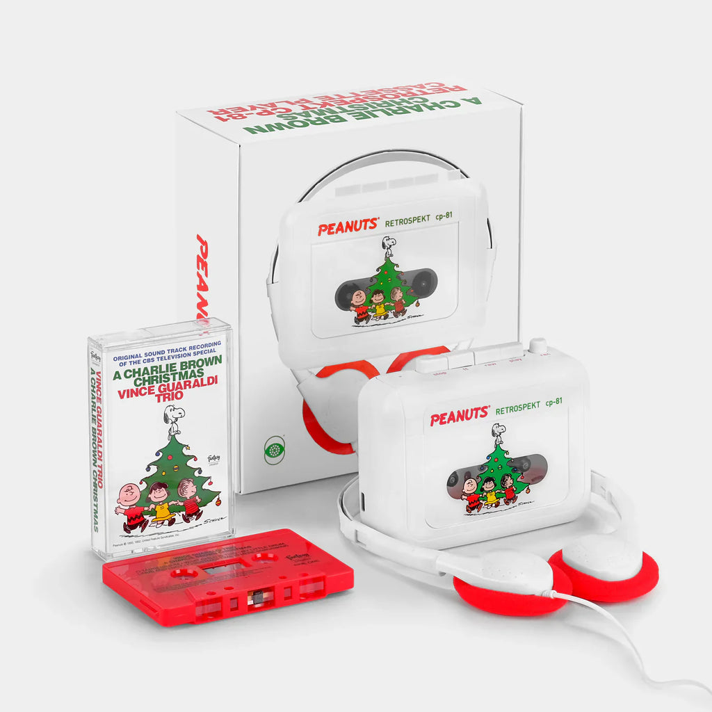 Charlie Brown Christmas Walkman - Retrospekt CP-81 Portable Cassette Player, Headphones and Cassette Tape by High…