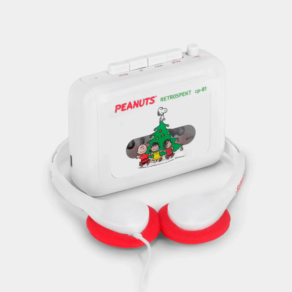 Charlie Brown Christmas Walkman - Retrospekt CP-81 Portable Cassette Player, Headphones and Cassette Tape