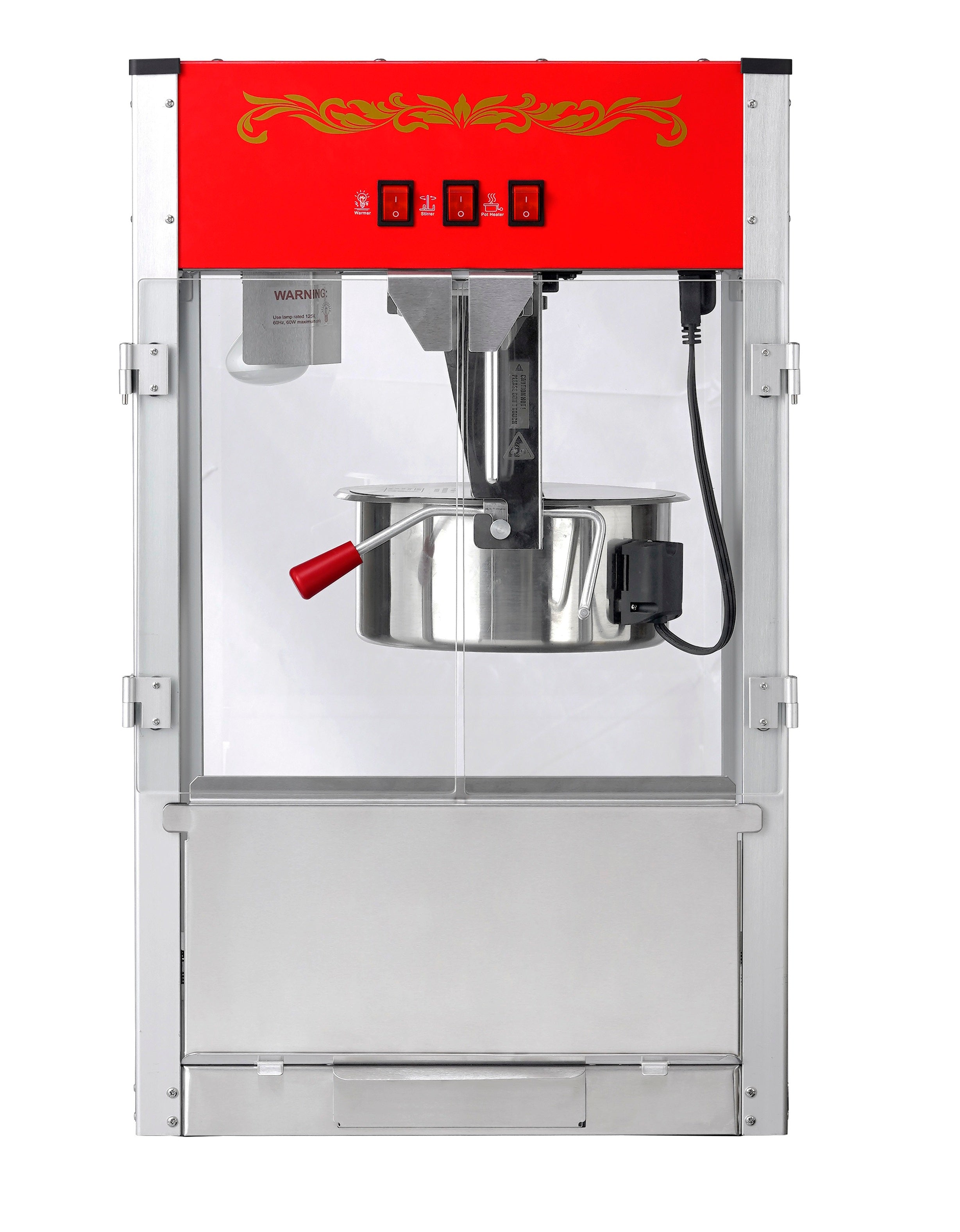 16oz Red Canadian Commercial Popcorn Machine