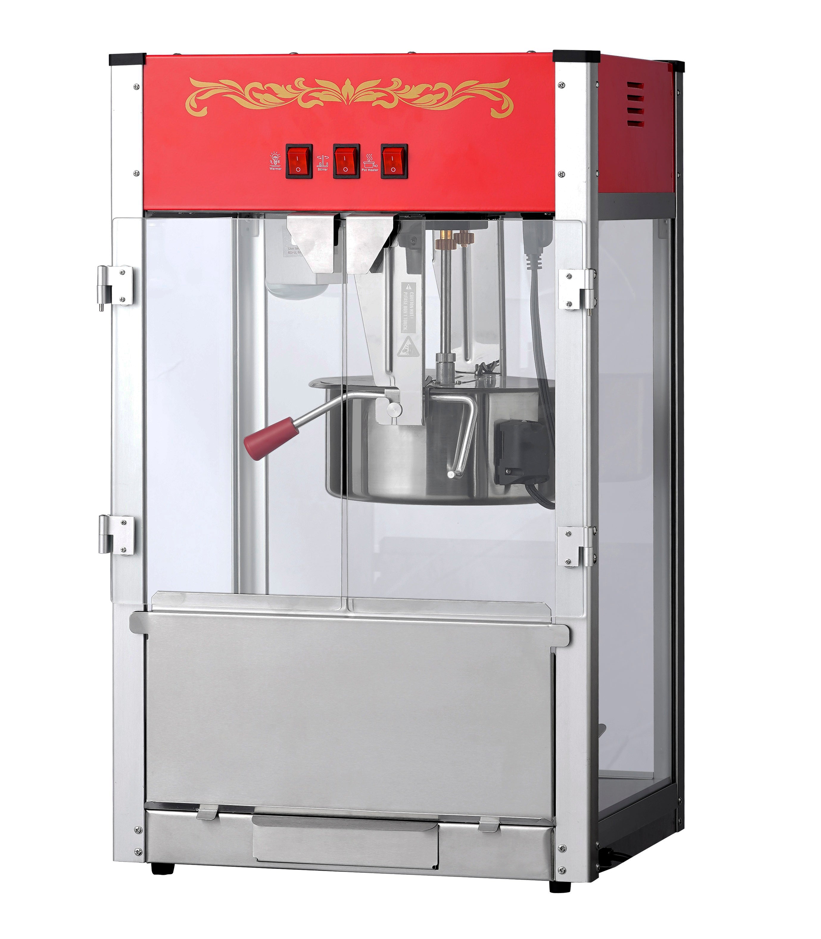 16oz Red Canadian Commercial Popcorn Machine
