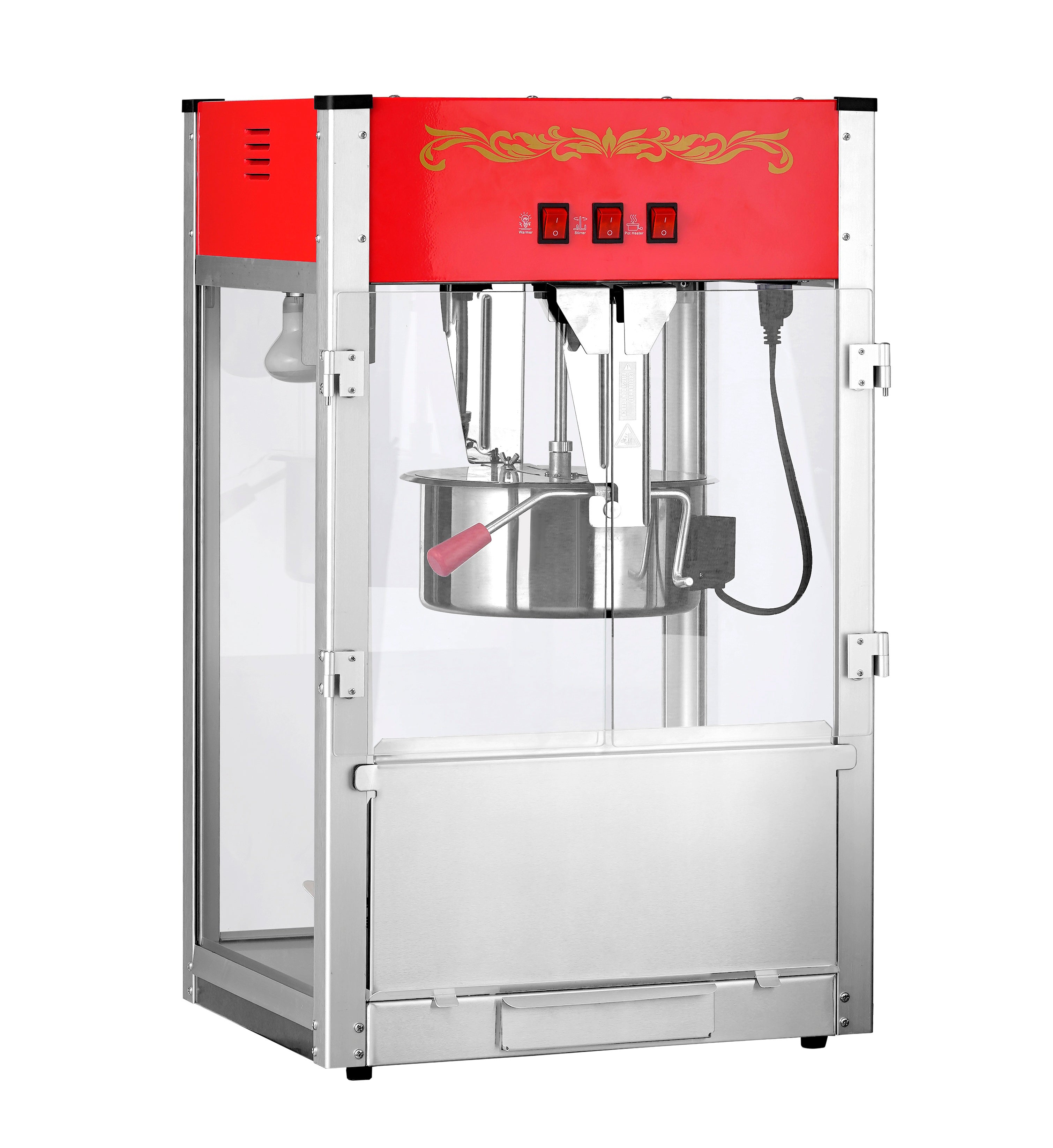 16oz Red Canadian Commercial Popcorn Machine