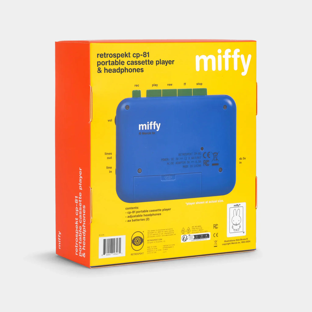 Retrospekt x Miffy Walkman - CP-81 Portable Cassette Player