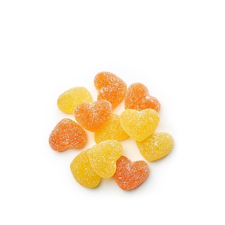 Vegan Sour Peach Hearts