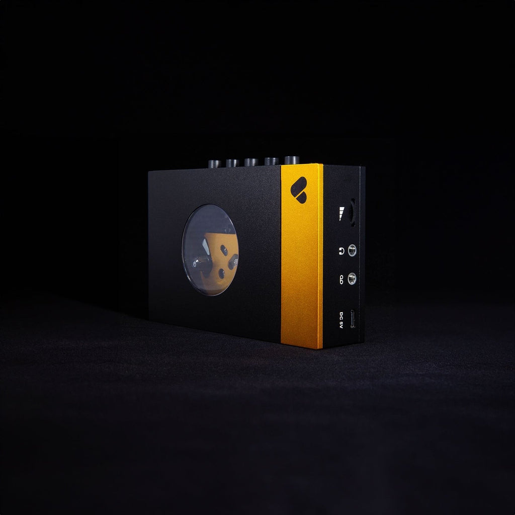 We Are Rewind - Portable Cassette Player - Black & Orange by High Fidelity Vinyl - Portable Cassette Player (High…