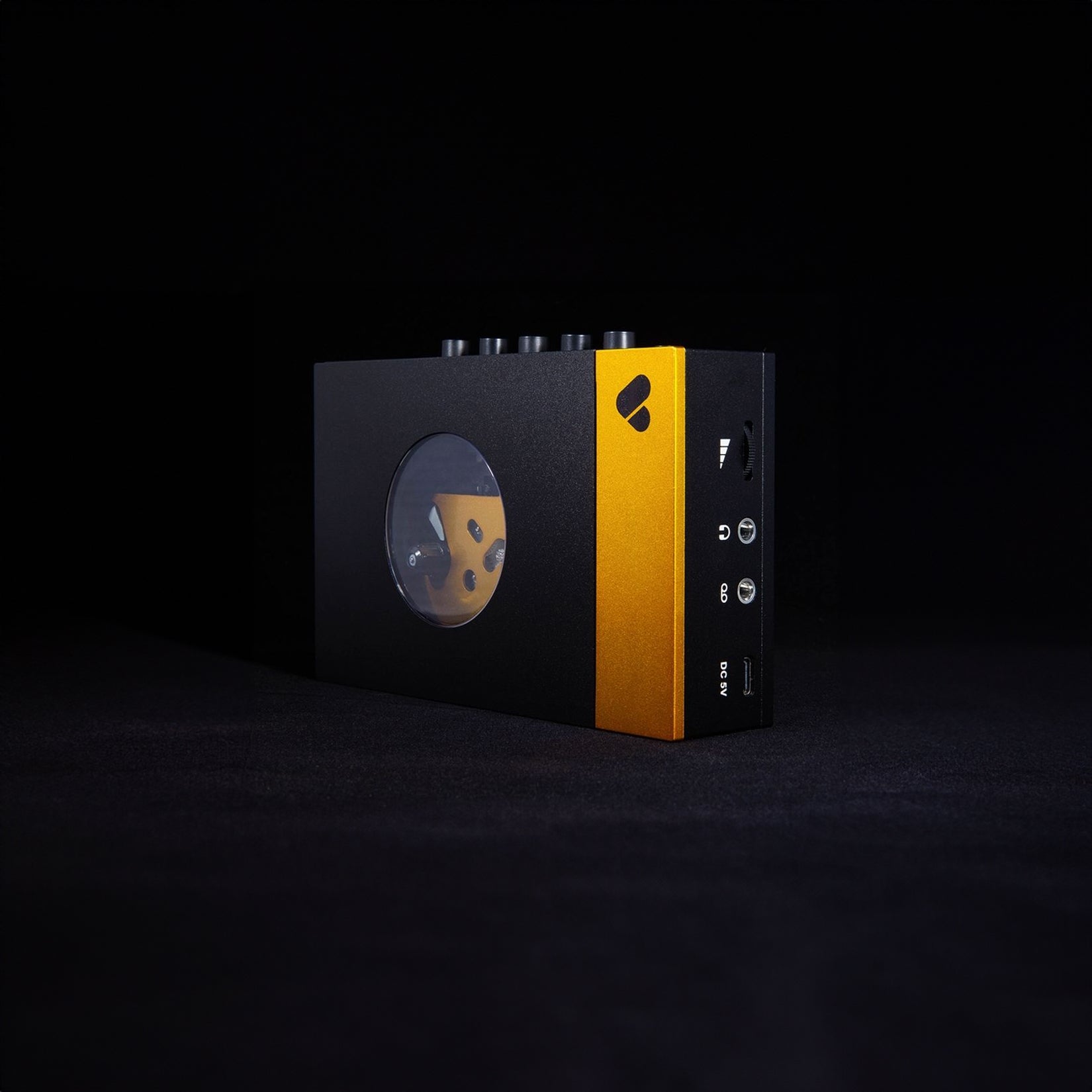 We Are Rewind - Portable Cassette Player - Black & Orange by High Fidelity Vinyl - Portable Cassette Player (High…