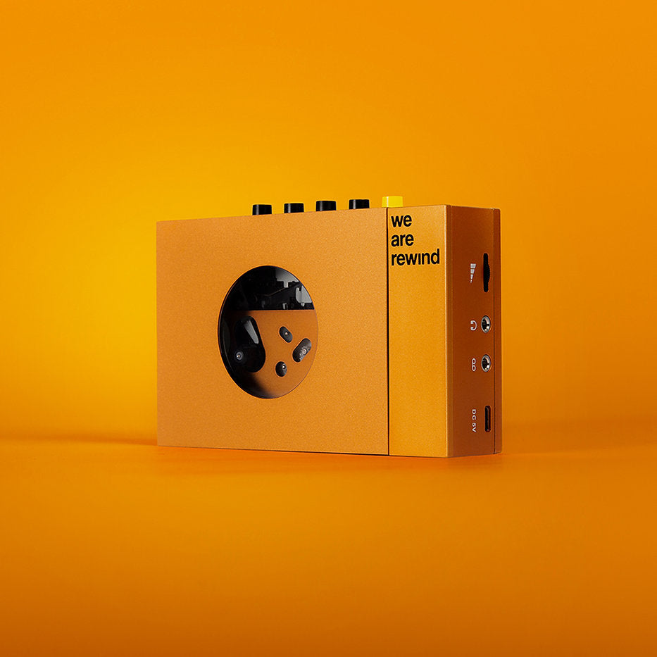 We Are Rewind  - Orange - Portable Cassette Player by High Fidelity Vinyl - Portable Cassette Player (High Fidelity Vinyl)