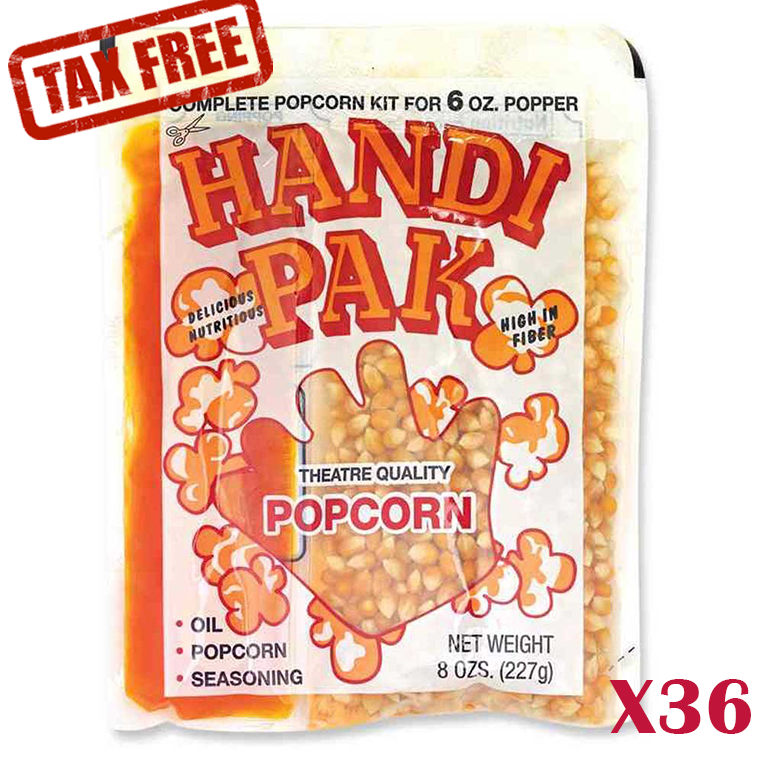 Handi Pak 6oz dual pack  36 packages by The Canada Popcorn Company - Supplies (Shopify Collective)