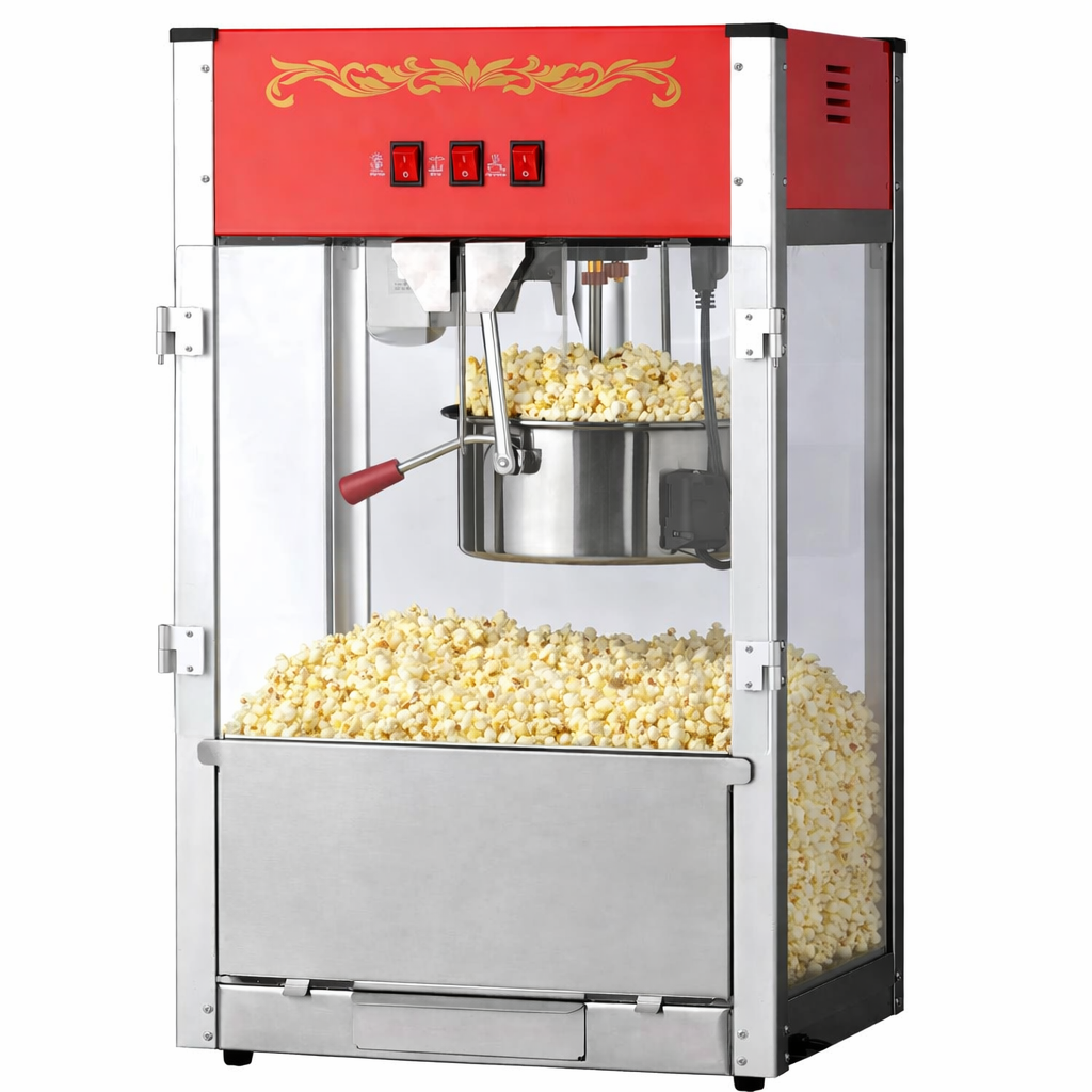 16oz Red Canadian Commercial Popcorn Machine by The Canada Popcorn Company - Popcorn Machines (Shopify Collective)